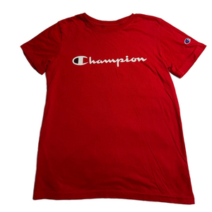 Champion Activewear Sporty Athletic Red Short Sleeve T-Shirt Tee Youth Boy Large